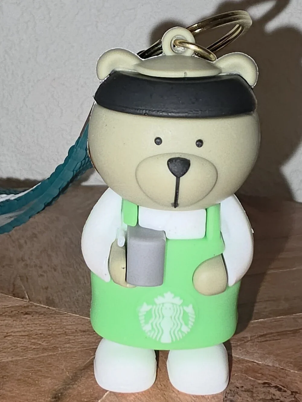 Starbucks Green Bear Barista Keychain